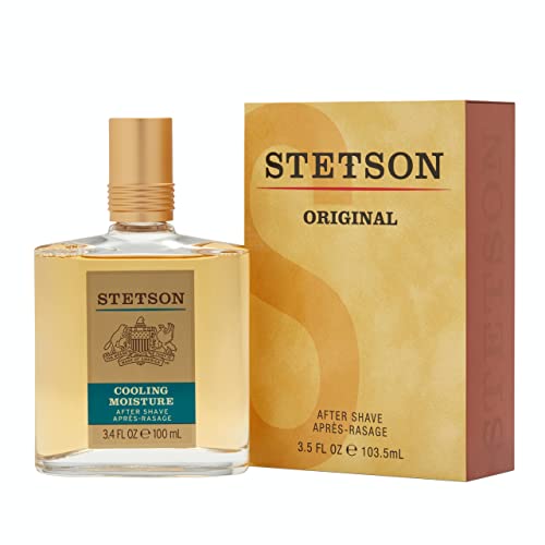 Stetson Cooling Moisture After Shave by Scent Beauty - Cooling Moisturizer for Men - Earthy, Woody, Casual and Masculine Aroma with Fragrance Notes of Citrus, Lavender, and Sage - 3.4 Fl Oz