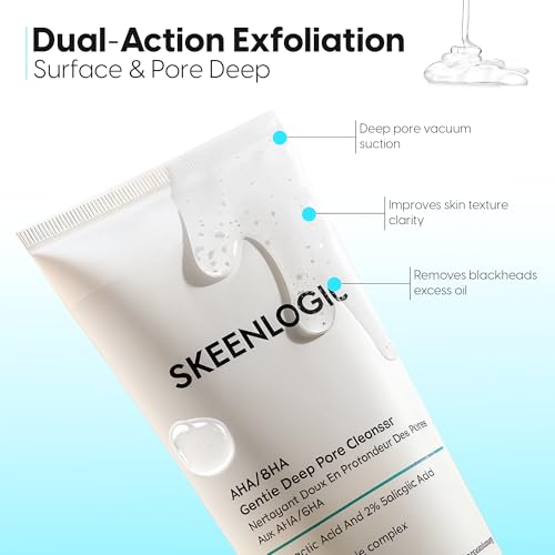 2% Salicylic Acid + 5% Lactic Acid Face & Body Wash ? Breakouts, Keratosis Pilaris, Ingrown Hairs, Psoriasis &Minimizes Pores- Gentle AHA/BHA Exfoliating Cleanser With Ceramides -200ml.
