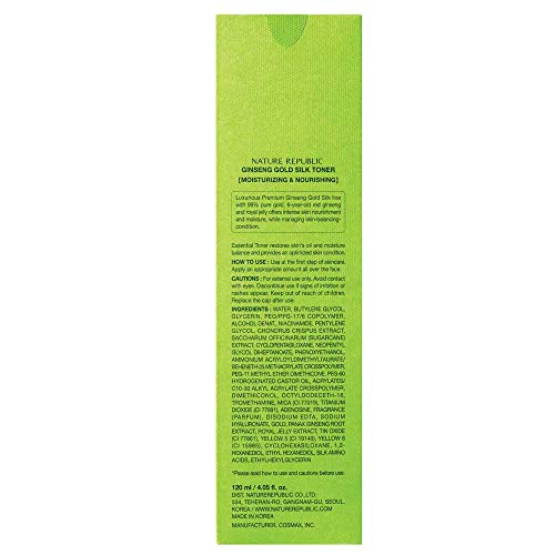NATURE REPUBLIC Ginseng Gold Silk Toner 4.05 fl. Oz