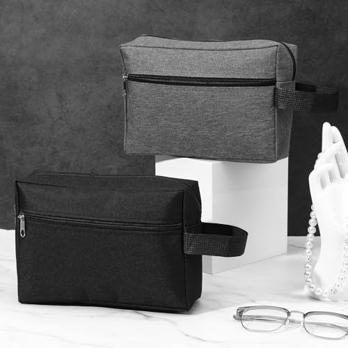 MAQUITA 12 Pcs Travel Toiletry Bag for Women Men Large Water Resistant Shaving Hanging Cosmetic Bag with Handle and Divider Storage Travel Pouch Case for Cosmetics Toiletries Accessories