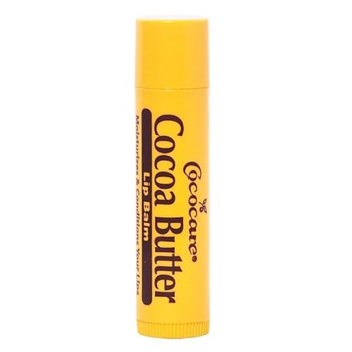 Cococare Cocoa Butter Lip Balm - The Little Yellow Stick Enriched with Natural Cocoa Butter - Conditions & Protects Lips with Hydrating Formula - 0.15oz (Pack of 2)