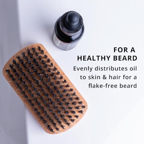 Beard Brush Pack with Mix Bristles by Royal Shave, Soft Bristle Beard Brush for Men (2 PACK)