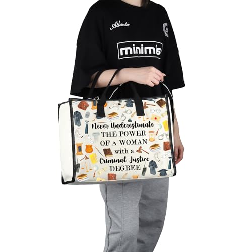 G2TUP Criminal Justice Lover Gift Woman Criminal Justice Makeup Bag Woman Power Cosmetic Bag Criminal Justice Graduation Gift (Woman Criminal Justice TT)
