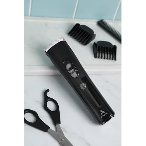 Andis 560547 Envision Cordless High-Speed Hair Clipper, 21-Piece Kit, Adjustable Blade, 1.5¡± LED Digital Display Screen, Black