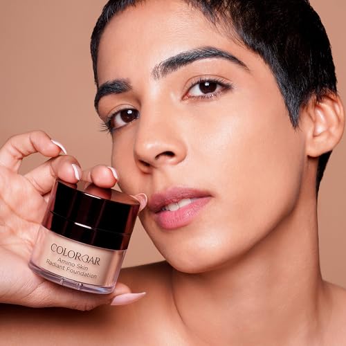 Colorbar Amino Skin Radiant Foundation - Liquid Foundation Makeup - Medium to Full Buildable Coverage Hydrating Foundation - 004 Rose Mild - 0.5 oz