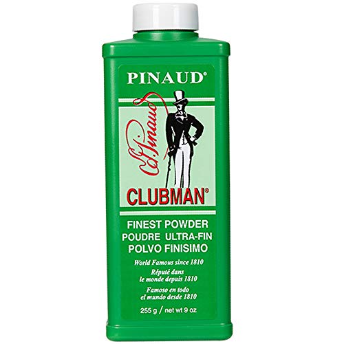 Clubman Pinaud Finest Powder, Classic White Powder for Men, Protection Against Sweat and Body Odor, 9 oz x 1 Pack