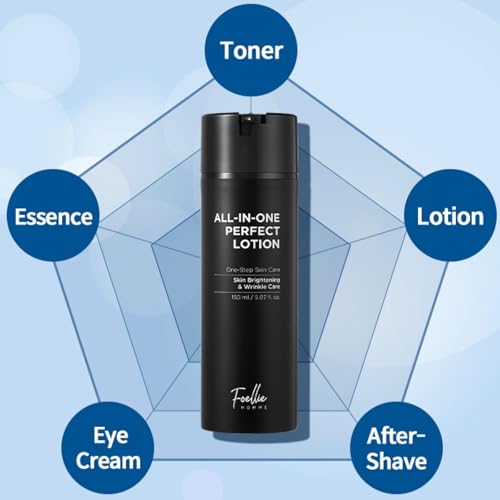 Foellie Homme All-In-One Perfect Lotion, Men's Face Moisturizer 150ml