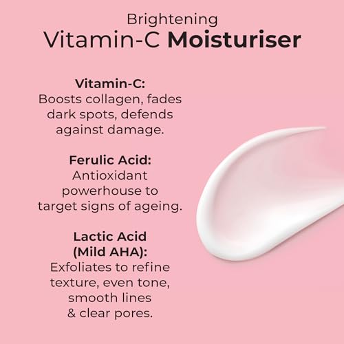 MCoBeauty - Glow Brightening Vitamin C Facial Moisturizer - Hydrating Face Cream with Ferulic Acid for Radiant, Energised & Dewy Skin - Contains Ferulic Acid, Crema Hidratante Para La Cara
