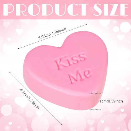 Jetec 24 Pcs 2 Inch Heart Soap Gift Wedding Party Favors Colorful Soaps Bridal Shower Gifts Mini Love Heart Handmade Bath Gifts for Wedding Guest Baby Shower Bridal Party
