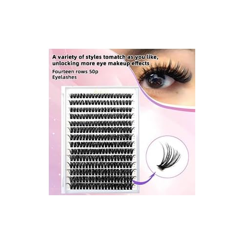 False mink eyelashes, naturally fluffy in appearance, slender eyelashes for cat eyes, simulating natural eyelashes.eyelashess (Lash Clusters-30D+40D)