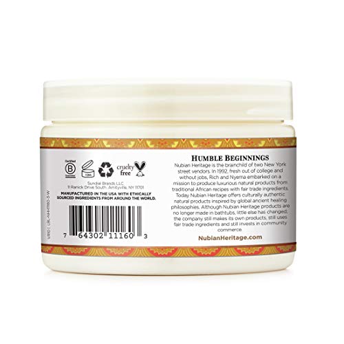 Nubian Heritage Indian Hemp Deep Conditioner Hair Mask For Weak Hair Masque Deep Conditioner for Weak Hair 11 oz
