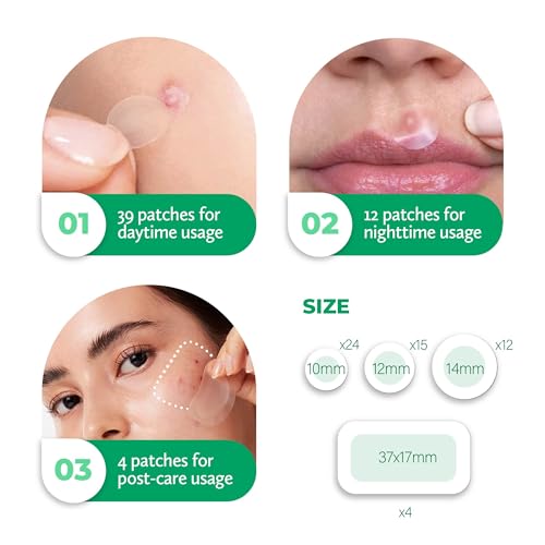 SoloVegan 55Count Don't Pop to Me Blemish Patch, Invisible Spot Cover, Hydrocolloid Acne Patch, Treatment for Breakouts, Absorbs Zits & Blemish, Korean Skin Care (55pcs (1PK))