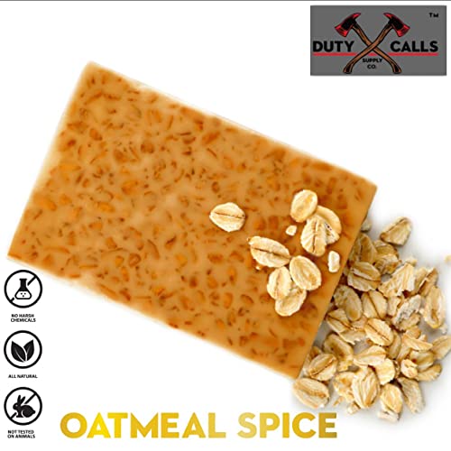 All Natural Firefighter Bar Soap, 3 Bar Variety Pack-Black Tea Tree, Blazing Citrus and Oatmeal Spice