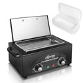 High Temperature Metal Tool Cleaning Box, 2L Dry Heat Cabinet Beauty Hair Nail Metal Tool Cleaning for Manicure Pedicure Barber, with 0-60 Min Timer & 50-220¡É Temp Settings, Plastic Sterilization Tray