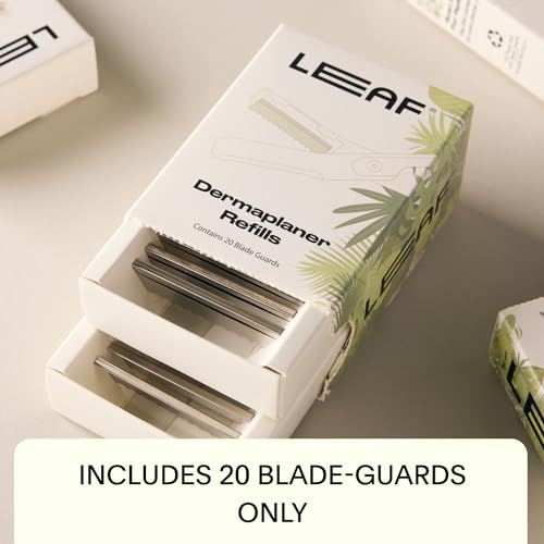 Leaf Shave | Leaf Dermaplaner Blade-Guard Refills - 20-Count Replacement Blade-Guards