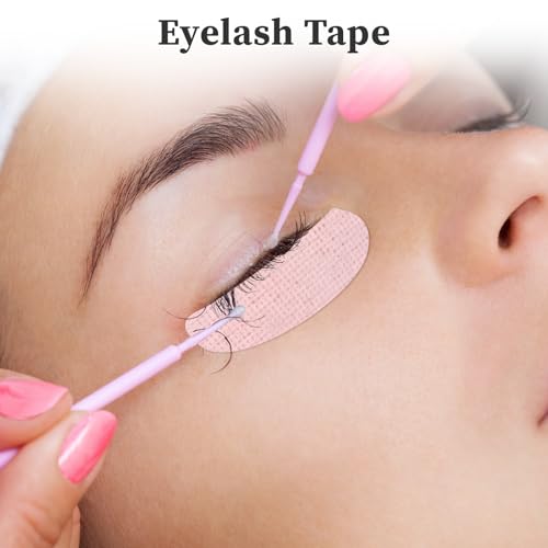 4 Rolls Lash Tape for Eyelash Extensions, Breathable Sensitive Silicone Gel Eyelash Tape for Lash Extension Supplies, Hypoallergenic 0.98 Inch x 3.9 Yard/Roll(Pink)