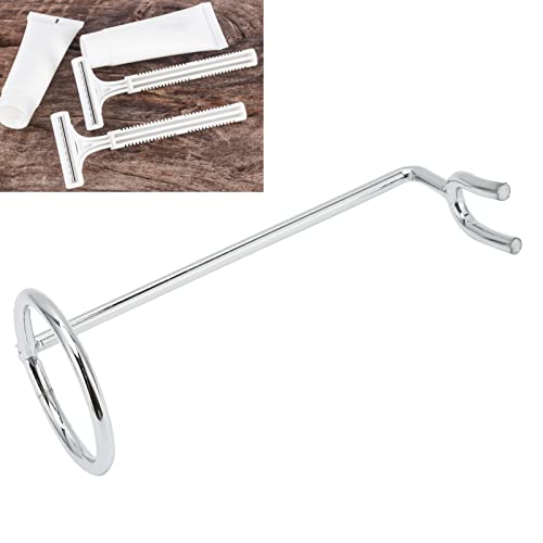 Holder For Counter,Mens' Shaving Holder, Stainless Steel Safety Stand Simple Beautiful Fast Drying Anti Men's Shaving Holder Base
