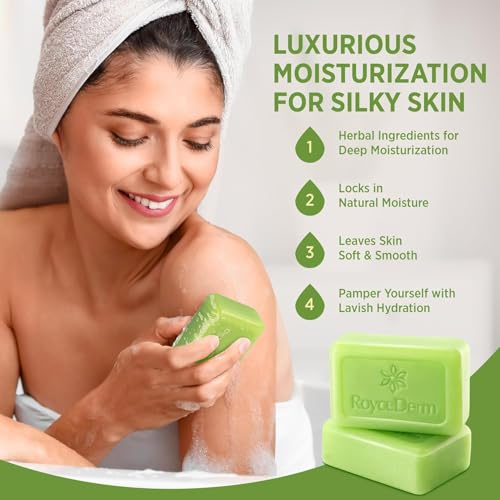 Roycederm Antifungal Bar Soap - Tea tree Oil Soap - Athlete¡¯s Foot Treatment for Jock Itch & Ringworm - Medicated Antifungal Soap with Clotrimazole 1% - Tea Tree Oil Scent, 3 Pack