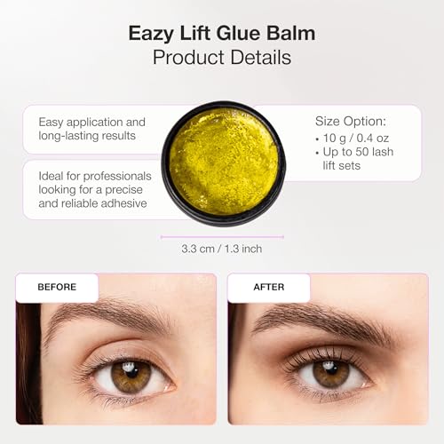 Curacoro Eazy Lash Lift Glue Balm 10g, Nourishing Lash Lift Adhesive for Eyelash Curling & Lamination | Hydrating, Long-Lasting Lash Lift Balm