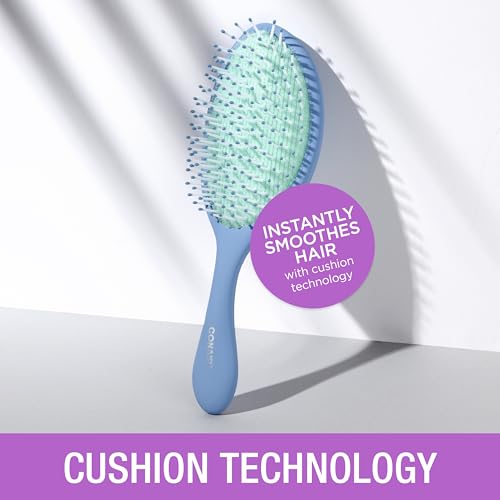 Conair No Frizz Days XL Smooth Cushion Hairbrush - Detangling Hairbrush- Hair Brush- Reduces Frizz - detangler hair brush - hair brushes for women