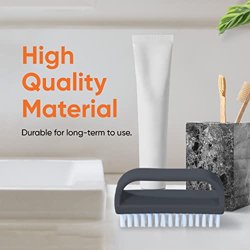 Superio Stiff Nail Brush for Cleaning Fingernails Small Scrub Brush with Handle, Cleaning Brushes for Hands, Toes, and Nails (Black, 36 Pack)