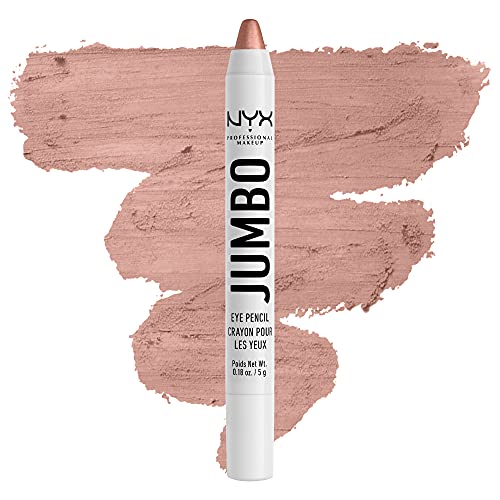 NYX Jumbo Eye Pencil Duo - Eggplant & Iced Latte Blendable Eyeshadow Stick & Eyeliner Pencils
