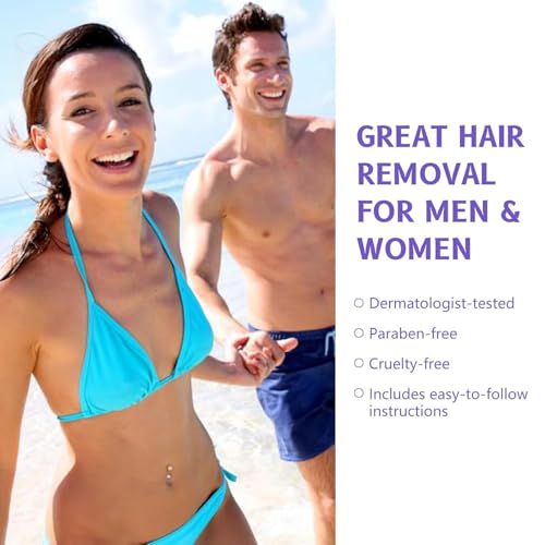 Hair Removal Cream for Women: Facial, Body, BikiniArms, Legs -Gentle Depilatory Cream for Sensitive Skin (3.38 Fl Oz(Pack of 2))