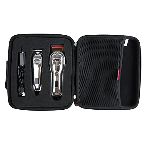 Hermitshell Hard Travel Case for Hatteker Hair Clipper Men IPX7 Waterproof Cordless Barber Clipper for Hair Cutting Kit + T-Blade Trimmer Beard Trimmer