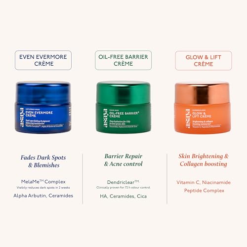 Asaya Ceramides Moisturizer with Alpha Arbutin | Helps Improve Dark Spots & Acne Marks | MelaMe¢â Complex for Even Tone Skin | Barrier Repair & Deep Hydration | Lightweight | For Face & Neck |1.76 Oz