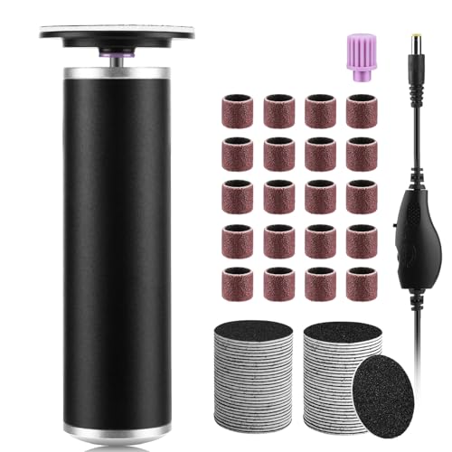 Electric Callus Remover for Feet, FSA Eligible Items List, Foot File Grinder Tool with Replacement Sandpaper Disk and Nail Drill Bits, HSA Approved Products Only