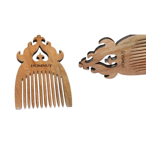 Unisex Sandalwood Hair Comb | 5 x 3 Inch Wooden Comb for Hair, Beard & Moustache | Portable, Pocket-Sized Grooming Accessory