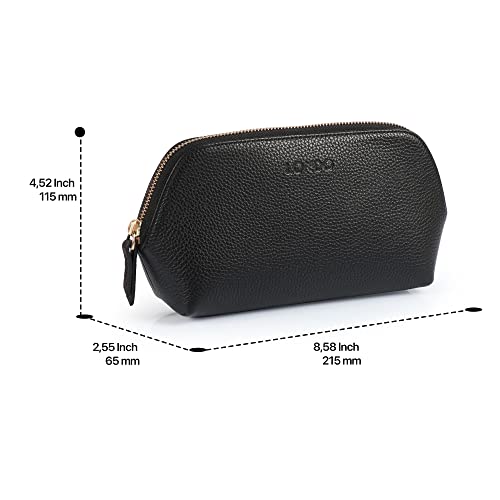Londo Genuine Leather Makeup Bag ? Cosmetic Pouch, Travel Organizer, Toiletry Clutch for Women, Stylish & Durable Storage for Essentials