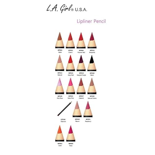 17 Colors of L.A. Girl Lipliner Pencil