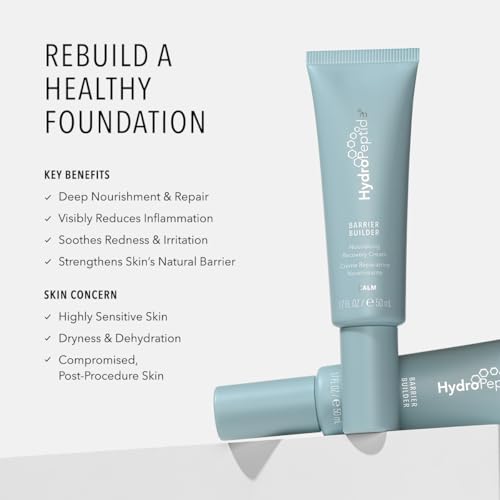 HydroPeptide Barrier Builder, Reparative Nourishing Therapeutic Face Cream, 1.7 Ounce