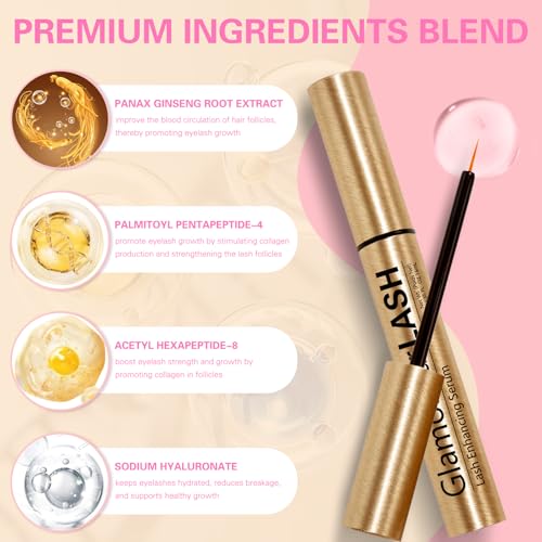 Lash Serum Eyelash Growth Serum Lash Enhancing - Get Fuller,Longer,Stronger Lashes 4ml