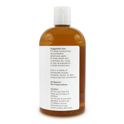 Soapeauty Lanolin Oil 100% Natural | Moisturizing Carrier Oil for Skin, Lips & Hair | Cosmetic & Soap Making Ingredient | DIY Formulations | 16 fl oz