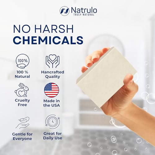 Colloidal Silver Soap Bar, 4oz Unscented ? Natural Handmade in USA Pure Cleanser for Face, Body & Hands ? Cleansing, Moisturizing, Soothing Itch Relief Wash for Sensitive Skin, Acne, Hyperpigmentation