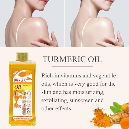 MILEDY Soft 7 Oil, Soft 7 Turmeric Oil for Skin, S oft 7 Turmeric O il, Moisturizing Face and Body, Suitable All Skin Types