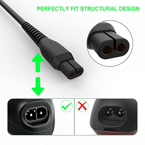 4.3V One Blade Charger Compatible with Series QP2520, QP2520 / 90, QP2520 / 70, QP2520 / 72 All-in-One Grooming Trimmer & Hybrid Electric Razor A00390 Power Cord Supply Charger