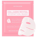 Collagen Hydration Mask, 100-Dalton Ultra-Low Molecular Collagen & Peptide Complex, Deep Hydration, Elasticity & Pore Care, 34g / 1.19 oz (1 Sheet) x 4ea