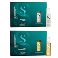 ALFAPARF MILANO Semi di Lino Reconstruction SOS Emergency Hair Oil and Reparative Lotion Set - Hair Repair for Damaged Hair - Adds Shine, Softness, and Body - Thermal Protection - Anti Hair Breakage
