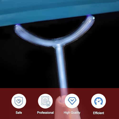 Electrode Wand Glass Tube Handheld Spare Parts for Hi Frequency Instrument Elitzia ETHB01 (Blue Y Shape)