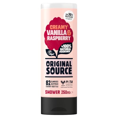 Cussons Vanilla Milk and Raspberry Original Source Shower Gel
