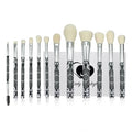 Eshghe-Mani Makeup Brushes by Lady of Eshgh | 12pc Full Face Makeup Brush Set | Natural Hair-Like Professional Make Up Brushes | Comes With Collectors Box & Elegant Black Felt Storage Pouch