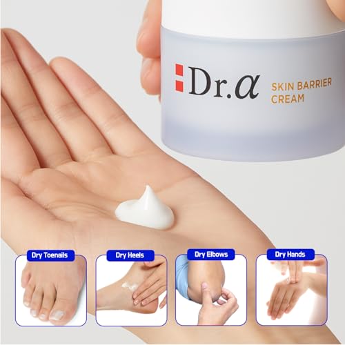 Dr Alpha Skin Barrier Cream 80ml, Moisturizing for Dry, Sensitive Skin, Face Care Lotion, Rejuvenating Face, Body, Legs