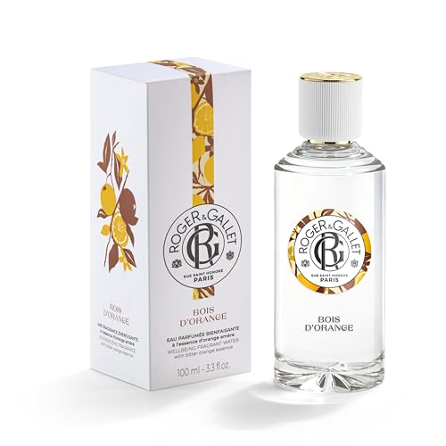 ROGER & GALLET Bois DOrange Set for Unisex - 5 Pc Gift Set 3.3oz Wellbeing Fragrant Water, 1.7oz Wellbeing Soap, 3 x 0.88oz Bath Tablets