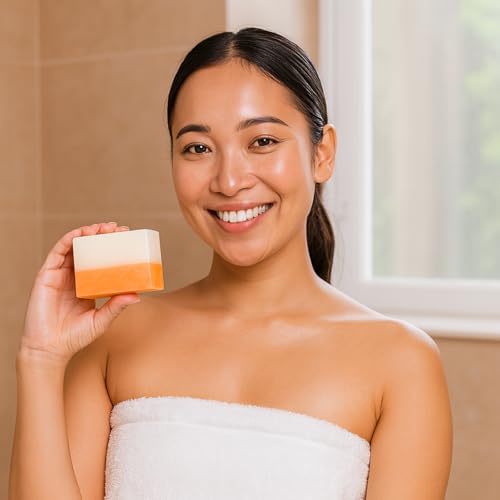 Triple Action Radiance Soap Bar ? Cold-Processed Deep Cleansing & Exfoliating Formula for Face and Body - Reduces Uneven Skin Texture - Nourishing, Gentle, Non-Drying - 150g x 3 Bars