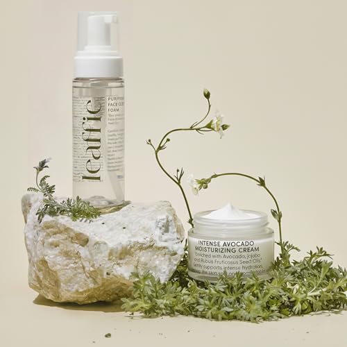 Purifying Facial Cleansing Foam, Gentle Daily Cleanser with Aloe Vera & Orange Peel Oil