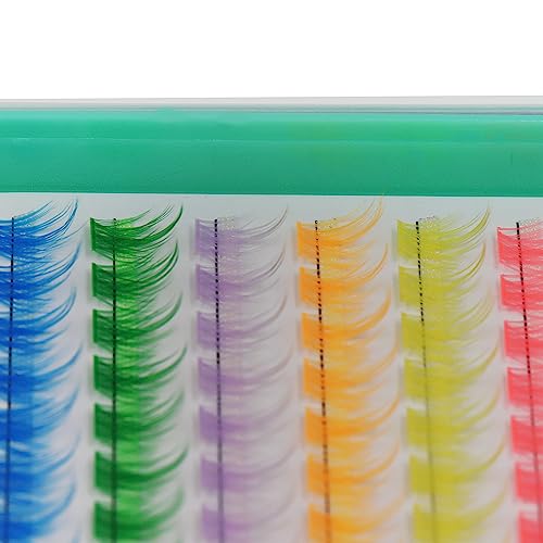 Bodermincer XXXL Tray 204pcs 9 Colors Mixed/Black Mixed Length Lash Clusters Lash Extensions 10+12mm MIX/12-14mm MIX/14+16mm MIX Wispy Lashes (12+14mm MIX)