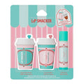 Lip Smacker Holiday Caf? Balm Trio, Moisturizing Lip Balm Set with Festive Flavors, Collectible Frappe Cup Design, Perfect Holiday Gift for Kids & Lip Balm Lovers